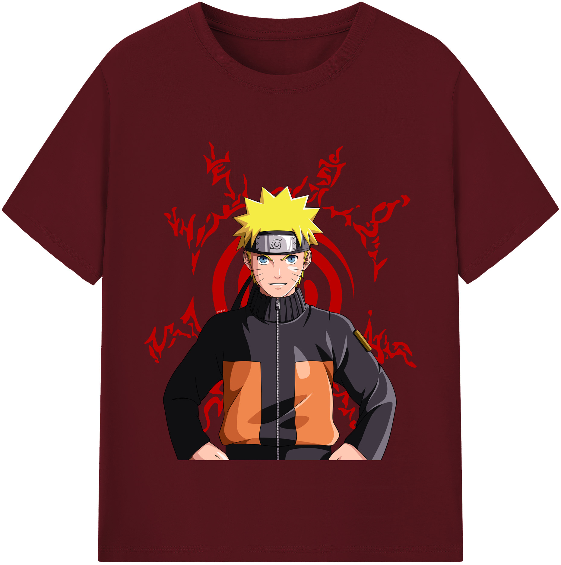 （画像用） NARUTO -ナルト- うずまき ナルト Uzumaki Naruto 綿100％半袖Tシャツ（フロントプリント）